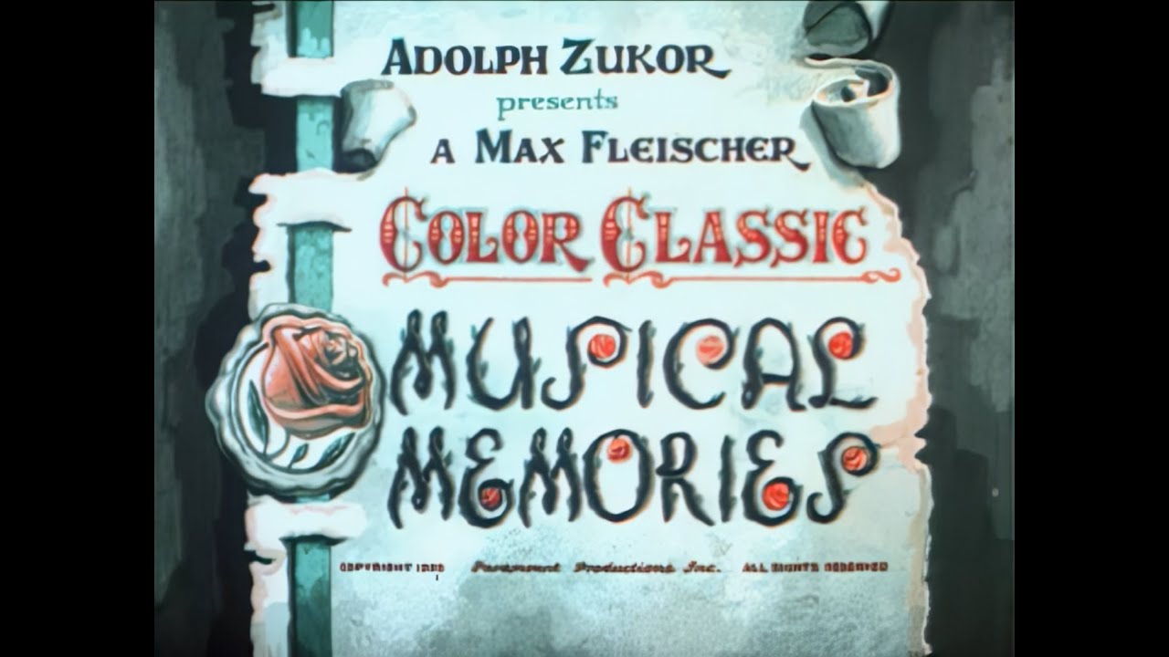 Musical Memories (1935) Remastered HD I Max Fleischer's Color Classics