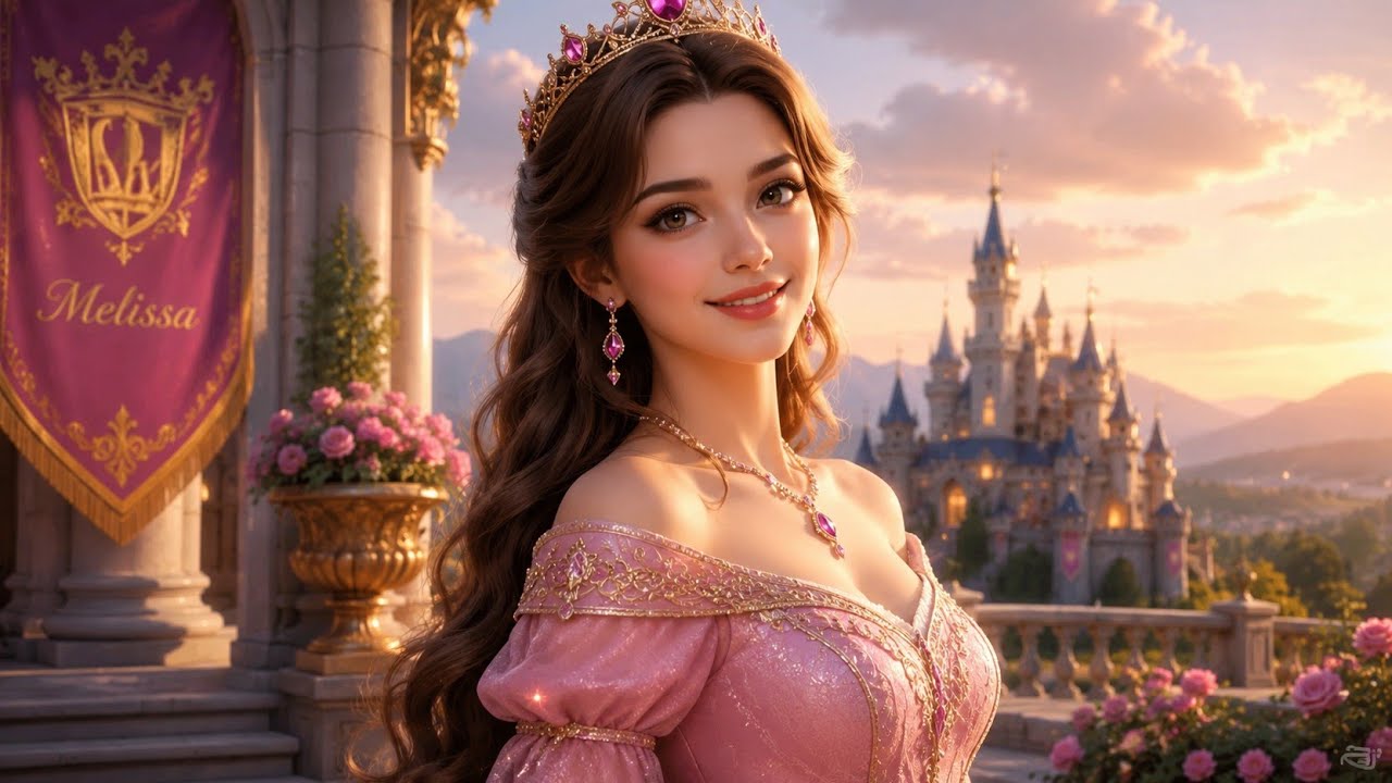Princess Melissa was captured by a witch, but Alan rescued her, and they lived happily.