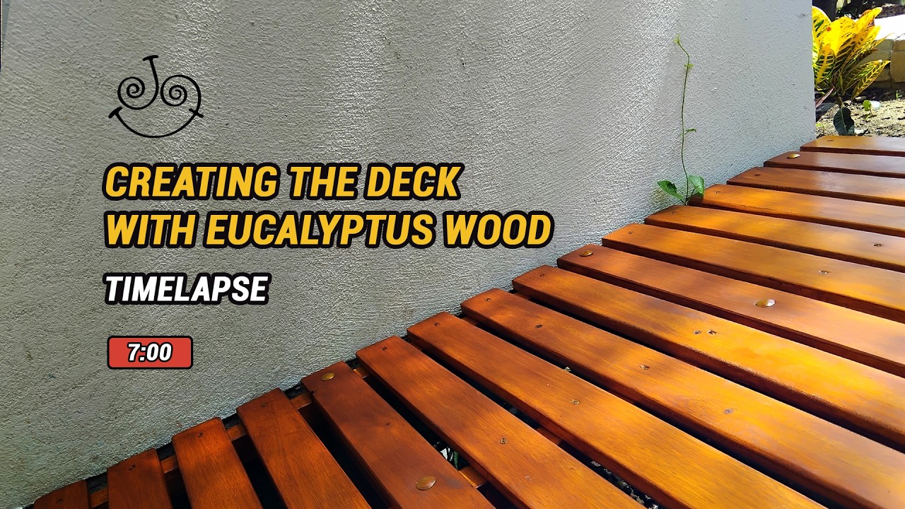 Creating deck eucalyptus wood