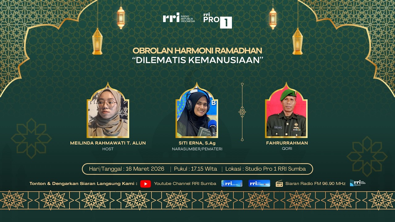 🔴 Live - Obrolan Harmoni Ramadhan : Dilematis Kemanusiaan | 16 Maret 2026