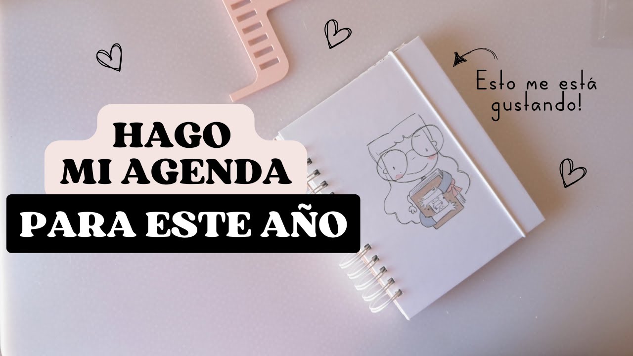 Hago mi agenda para este año! Encuadernación con la Cinch rosa y usando material de @AluaCid