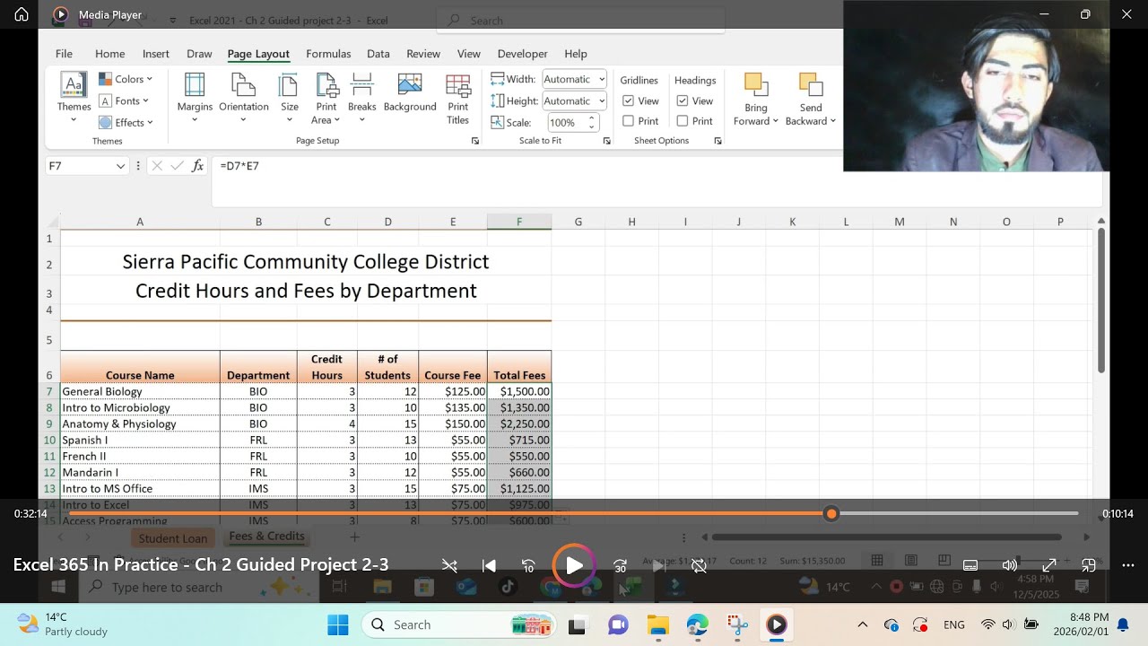 Excel 2021 In Practice - Ch 2 Guided Project 2-3 | Help by Excel 365 & 2024 Chapter 1-3 3-3 4-3 5-3