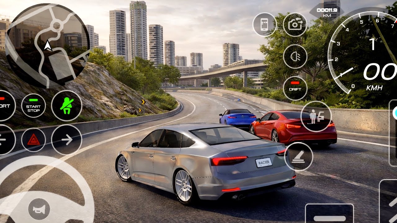 Realistic Audi RS5 Car Simulator Gameplay school Drive 🔥🚗 