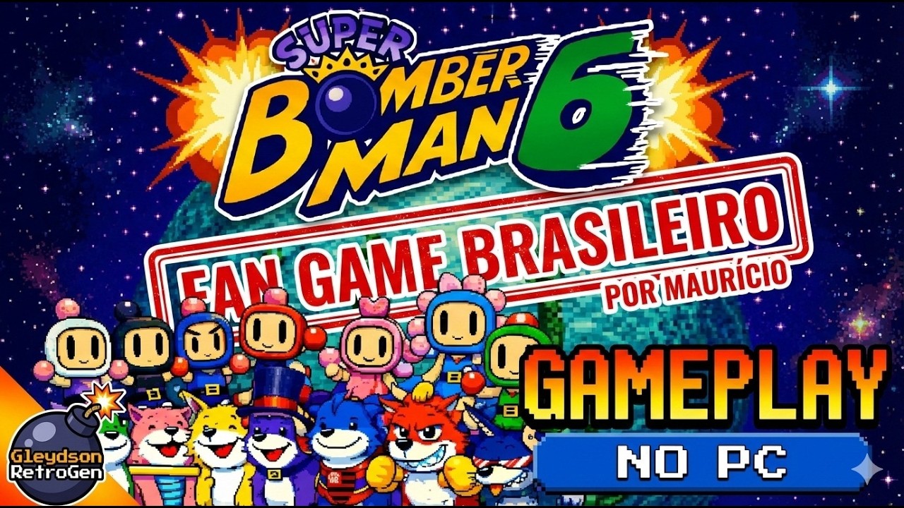 Super Bomberman 6 - Fan Game em Desenvolvimento por um BR