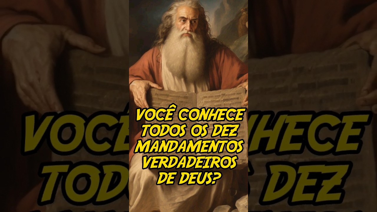 Quais S&atilde;o os 10 Mandamentos De Deus ! #deus #b&iacute;blia #evangelho