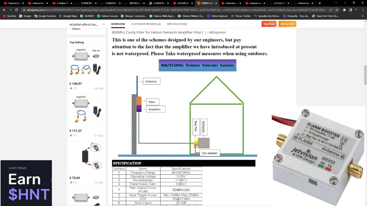 What's is Best Amplifier  For your Helium Miner FLARM BOOSTER or ACASOM Amplifier - HELIUM ADDICT