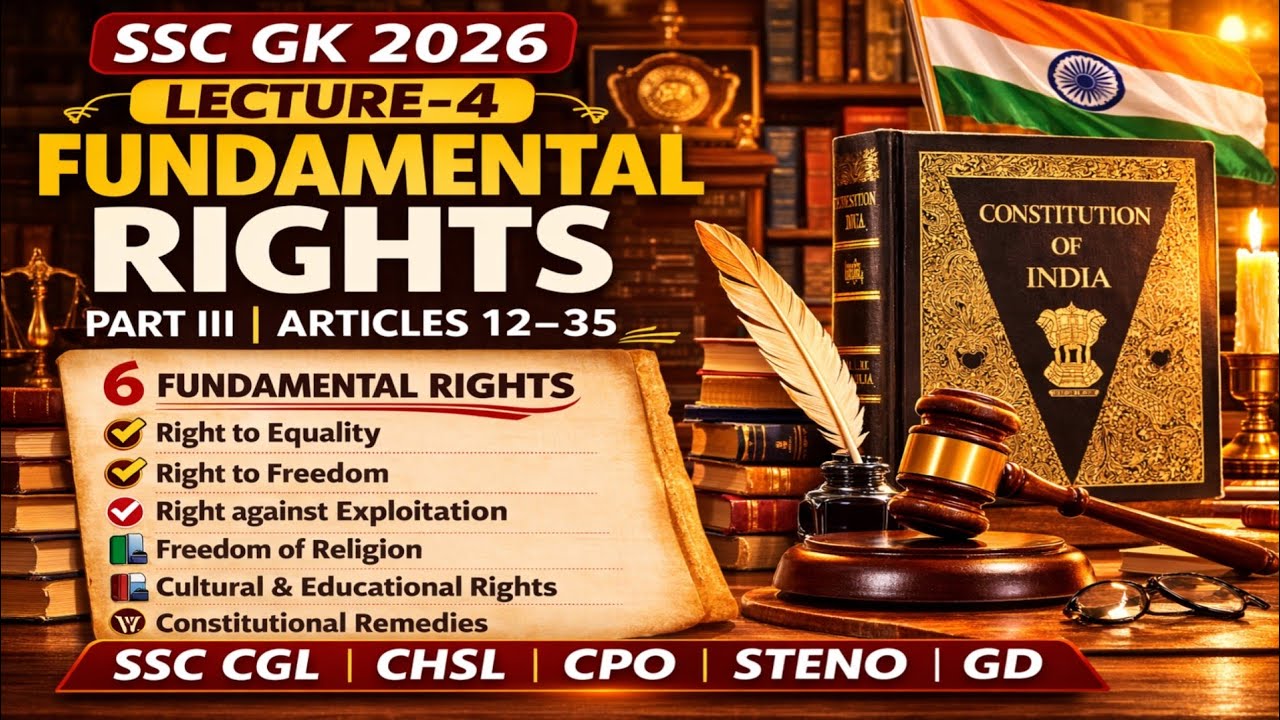 Fundamental Rights | One shot series for polity -4 | 2026 | #ssccgl #sscgd 