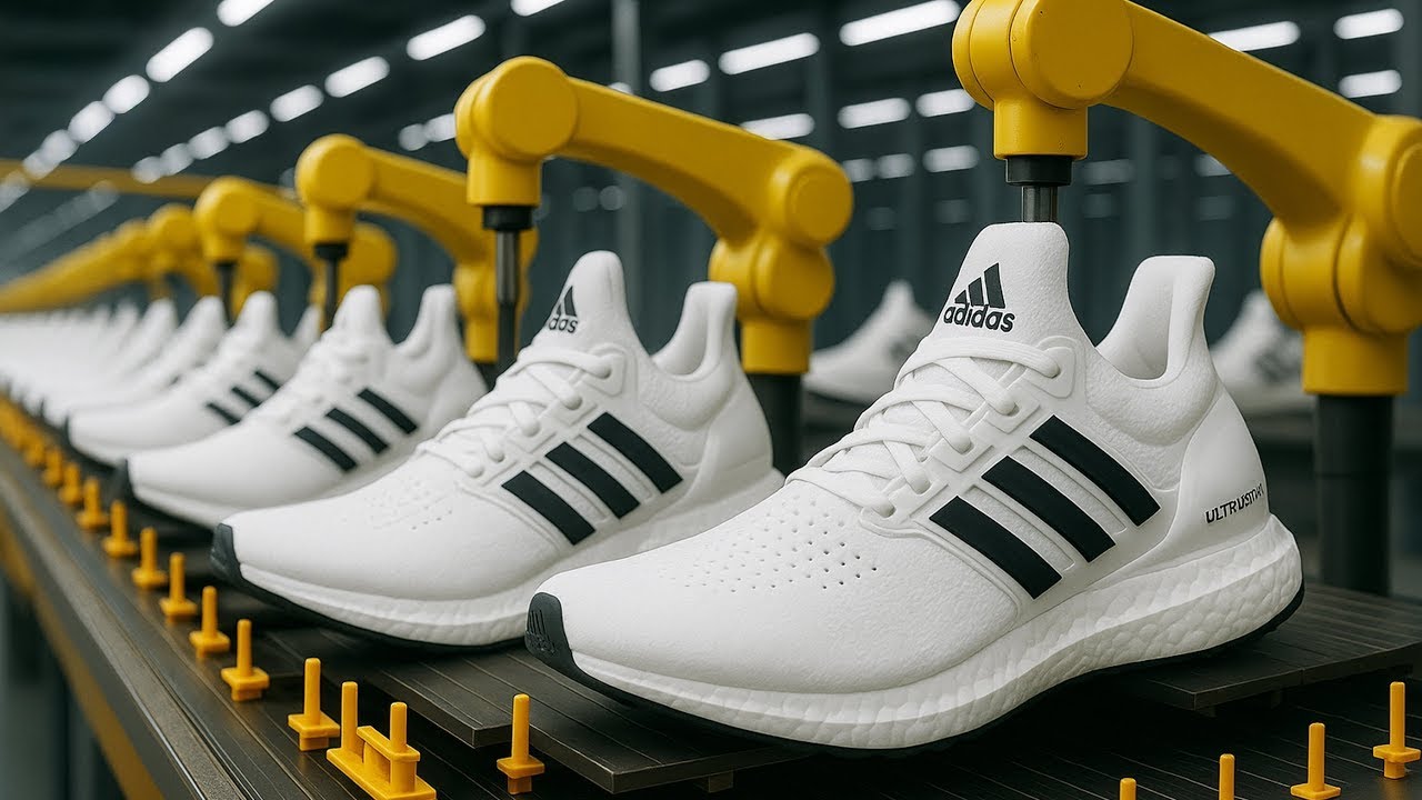 CÓMO se FABRICAN MILLONES de ZAPATILLAS ADIDAS en Producción Masiva