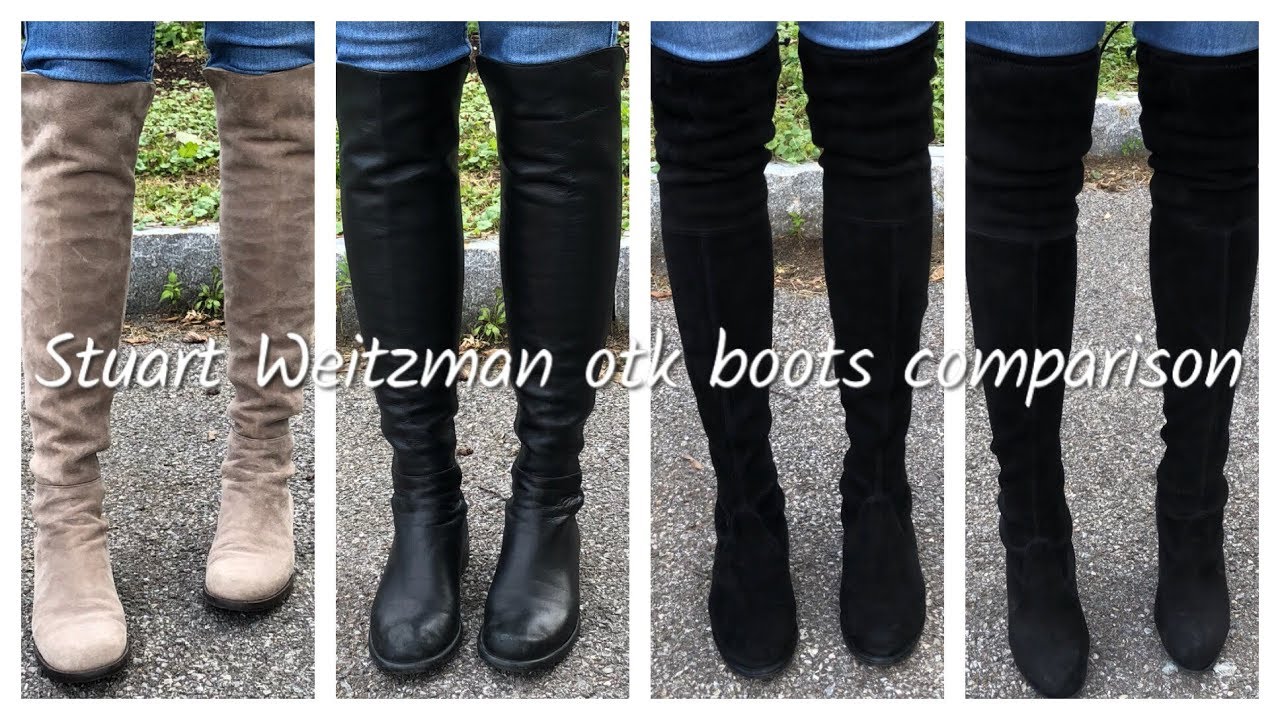 Stuart Weitzman OTK Boot Comparison | 5050, Lowland, and Highland/Hiline | Leather vs. Suede