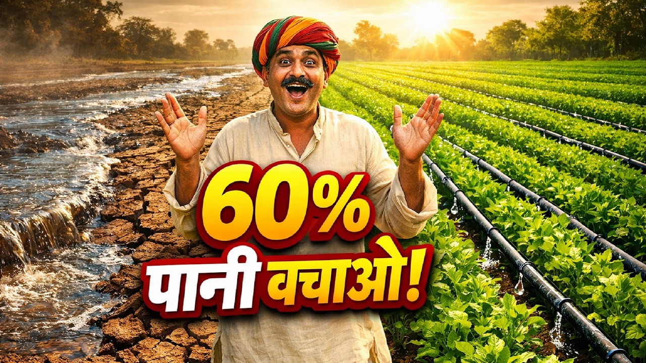 ड्रिप इरिगेशन से खेती कैसे करें | 60% पानी बचाएं, उत्पादन बढ़ाएं | पूरी जानकारी