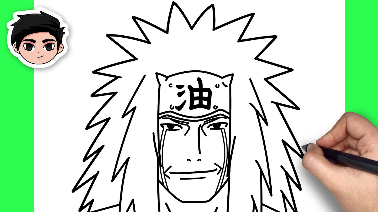 How To Draw Jiraiya | Naruto - Easy Step By Step