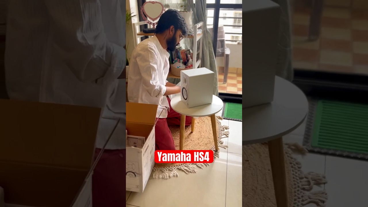 Yamaha HS4 Unboxing #yamaha #producer #yamahahs4 #music #studiomonitor