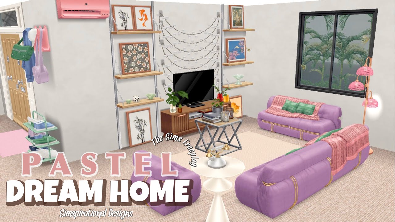 Пастельный дом мечты | The Sims Freeplay | Обзор дома | Планировки | Вдохновляющие проекты