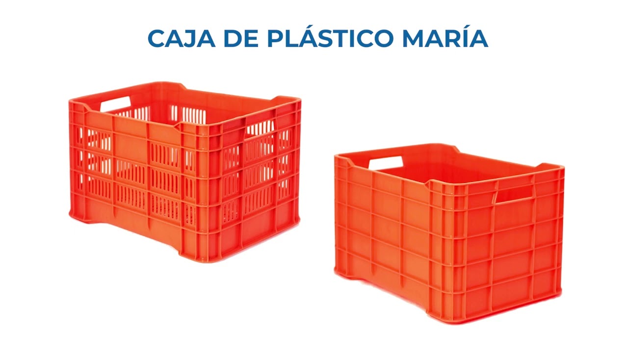 Cajas de pl&aacute;stico Mar&iacute;a Calada y Cerrada