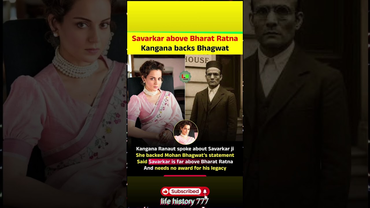 Kangana Ranaut Sparks Debate: Savarkar Needs No Bharat Ratna!#mobilelegends #minecraft #bollywood