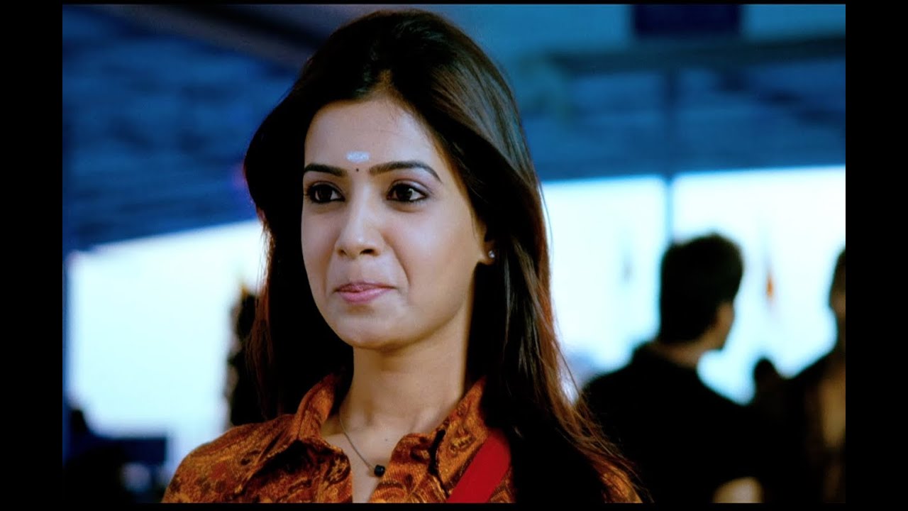 Eecha Movie Scenes w/subtitles - Nani gazing at Samantha in a temple - Nani, Sudeep