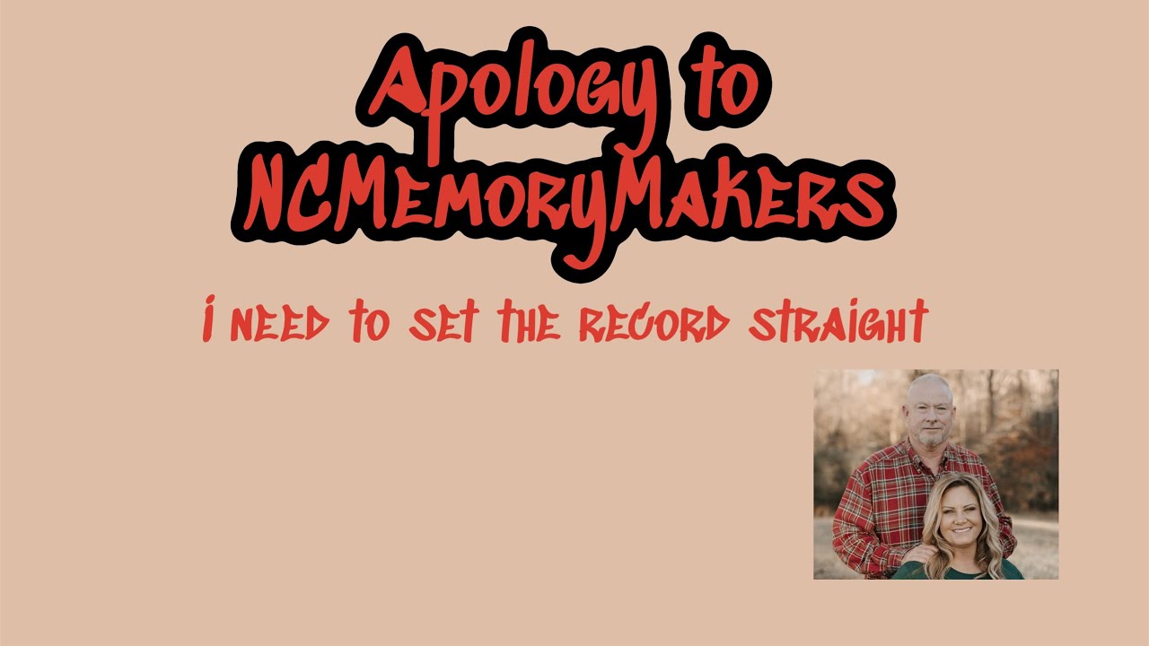 Apology to NCMemoryMakers @NCMemoryMakers - Part 1 Vlogmas - Day 3