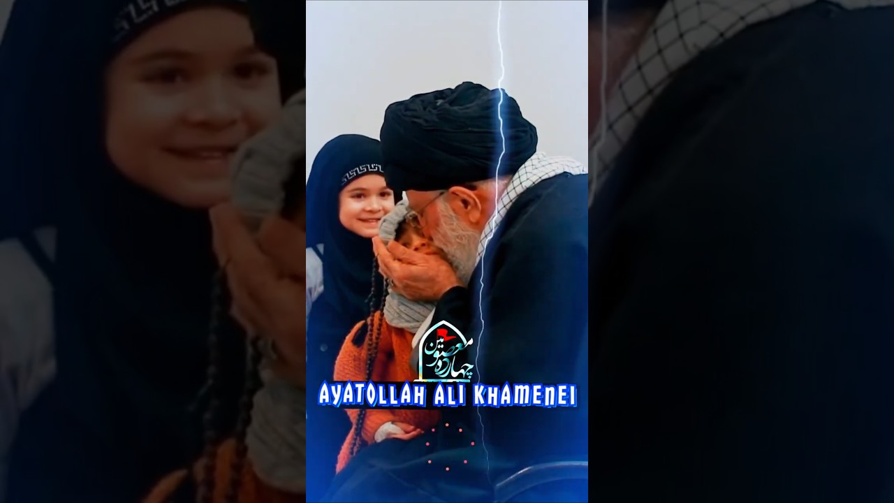 Pelukan Kasih Sayang Ayatollah Ali Khamenei kepada Anak-anak yang Beruntung