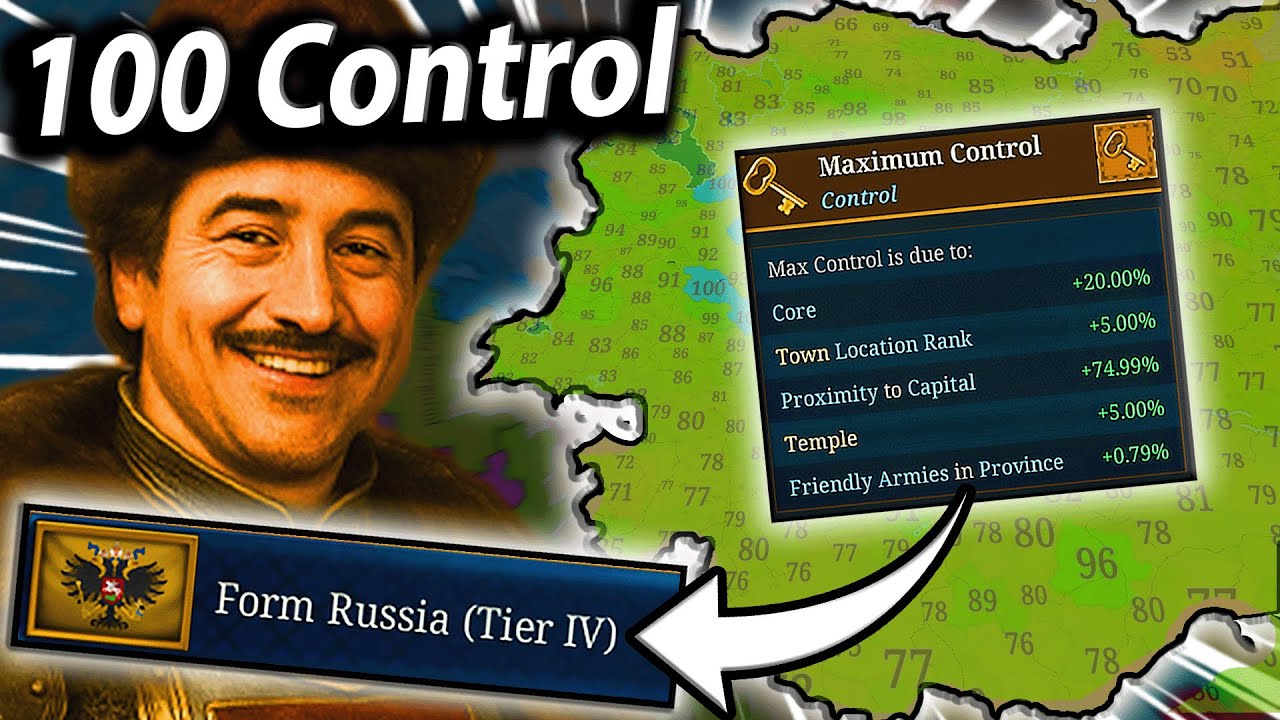 How to Get Max Control & Unite Russia FAST &ndash; EU5 Muscovy Guide