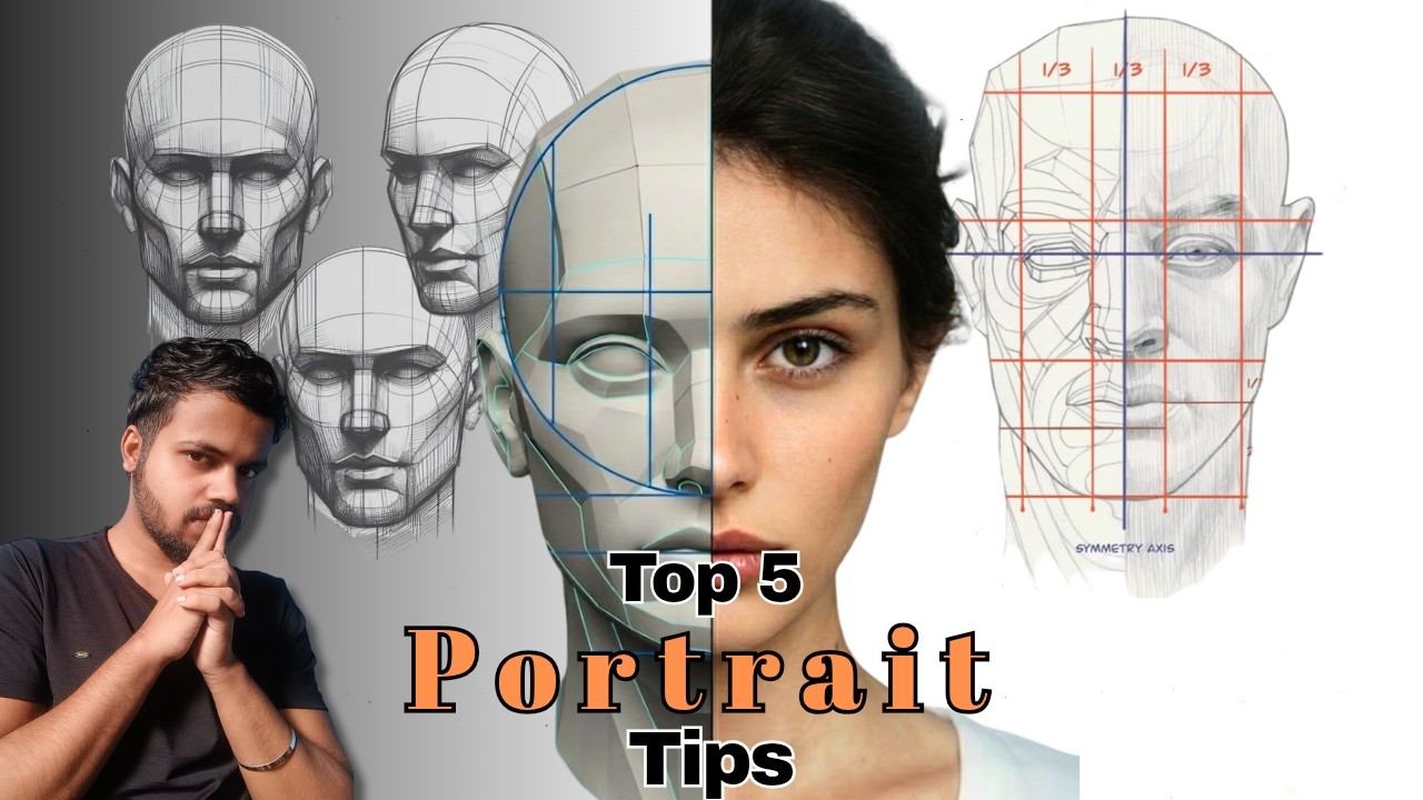 Portrait Drawing Basics For Beginners| Tips Most Beginners Miss