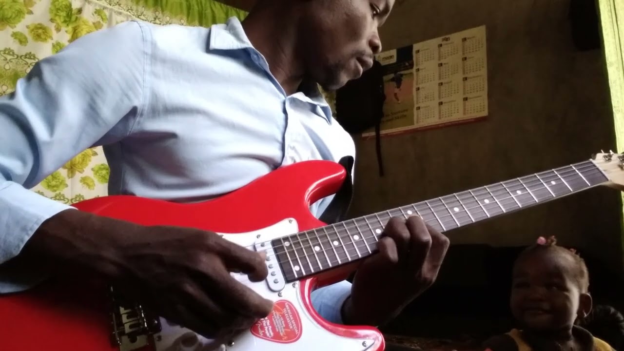 Afro mtoto WA sagana _guitar solo by Less WA Nyika