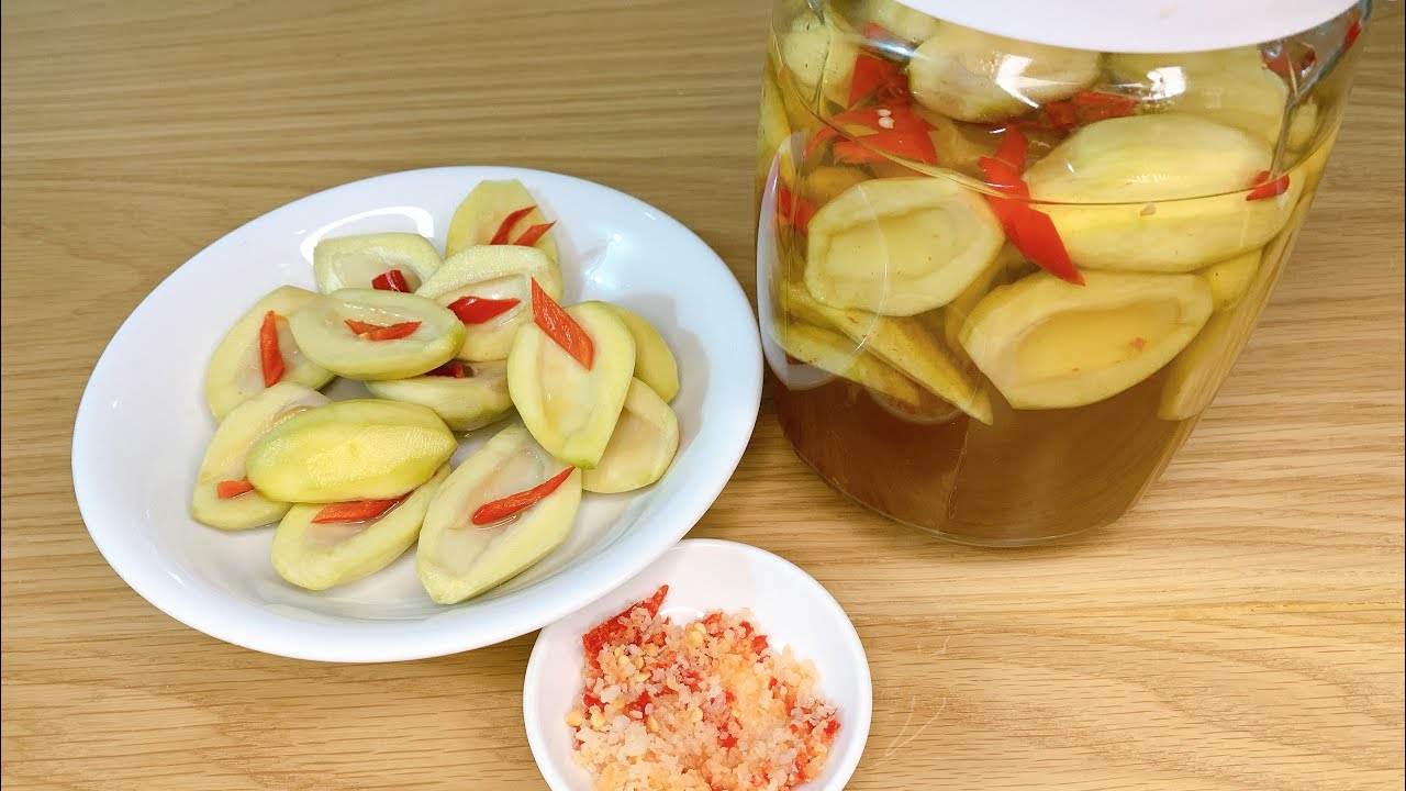 Cách làm xoài non ngâm chua ngọt, xoài giòn ngon lại có màu vàng đẹp mắt/ Duy Tân FOOD