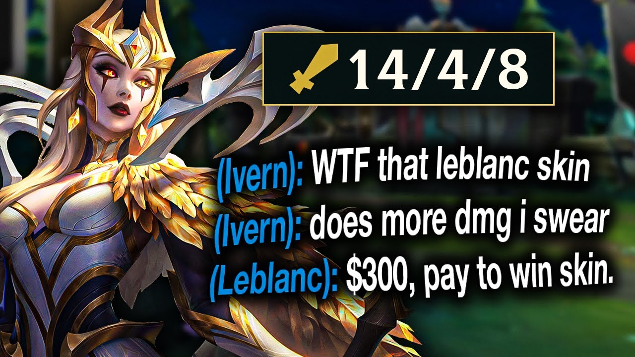 I spent $300 to get this Leblanc skin. The most expensive League skin ever