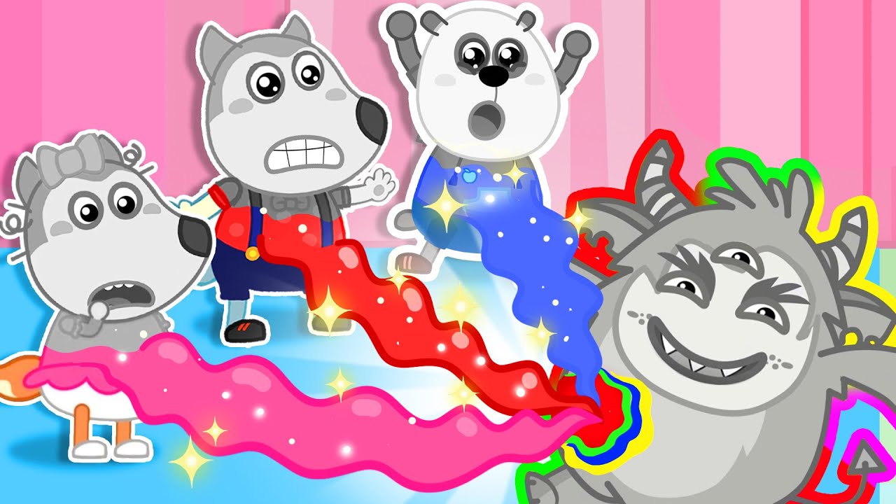 Baby Lost Their Colors! ✨ Where is My Color? | Wolfy - Baby Cartoons