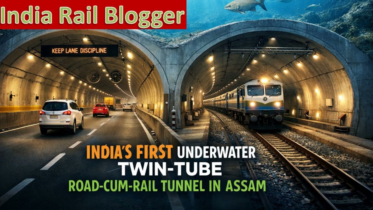 BREAKING NEWS OF INDIAN RAILWAYS - अब भारत मे पहली बार  TRAIN नदी के नीचे चलेगी