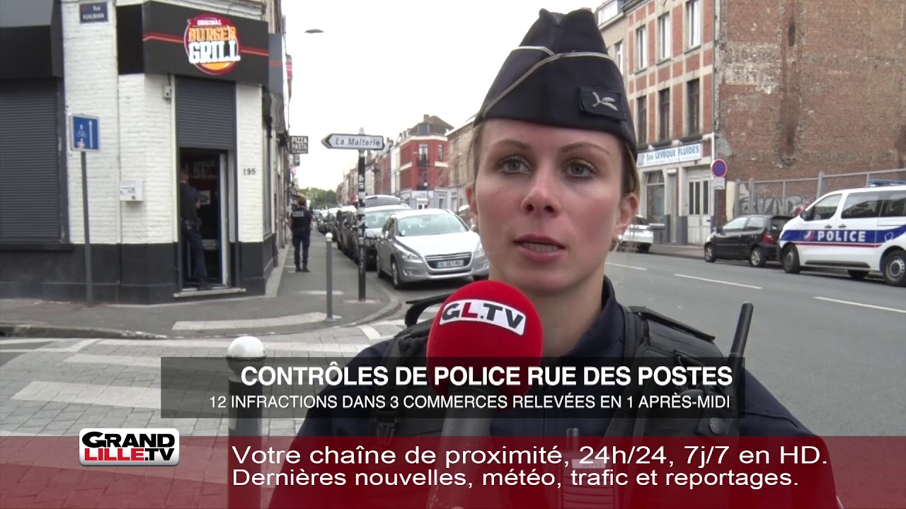 Des contrôles de police rue des Postes