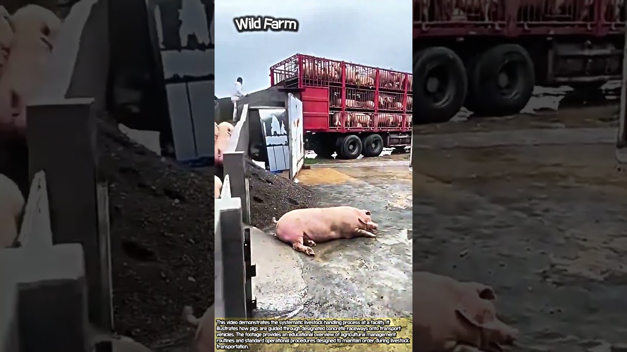 Inside a Professional Livestock Transport Operation #worker #process #farm #livestock #routine