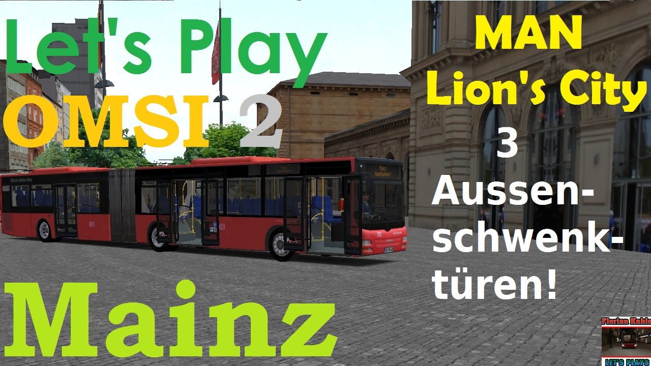 OMSI 2- MAN Lion's City GÜ (3 Aussenschwenktüren) auf Mainz Linie 105- Let's Play Omsi 2 [#085]