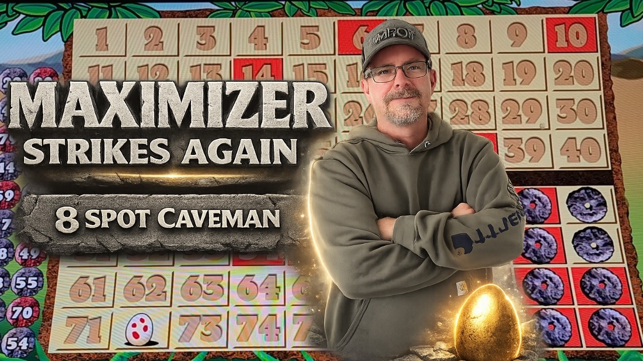 Caveman Keno! 💰 Maximizer Method in Action (Big Eggs Hit!)