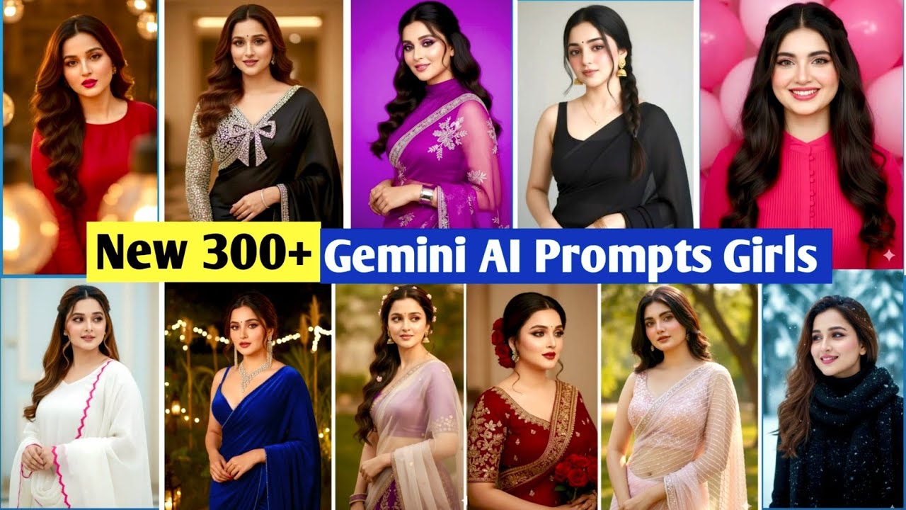 🔥Trending Top 300 Ai photo Prompts for Girls | Google Gemini viral photo editing | Deepak Finetech 