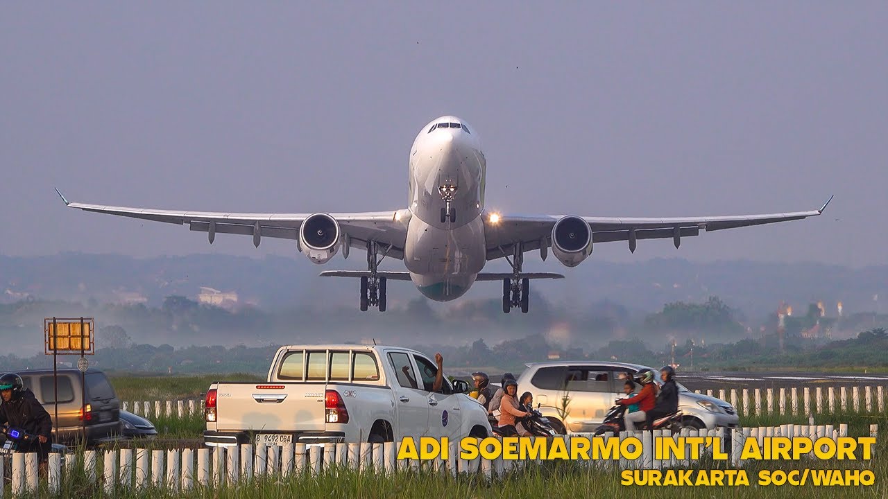 WOW SE-KEREN INI Spotting di Bandara SOLO | Plane Spotting Adi Soemarmo Airport | Haji Flight 2024