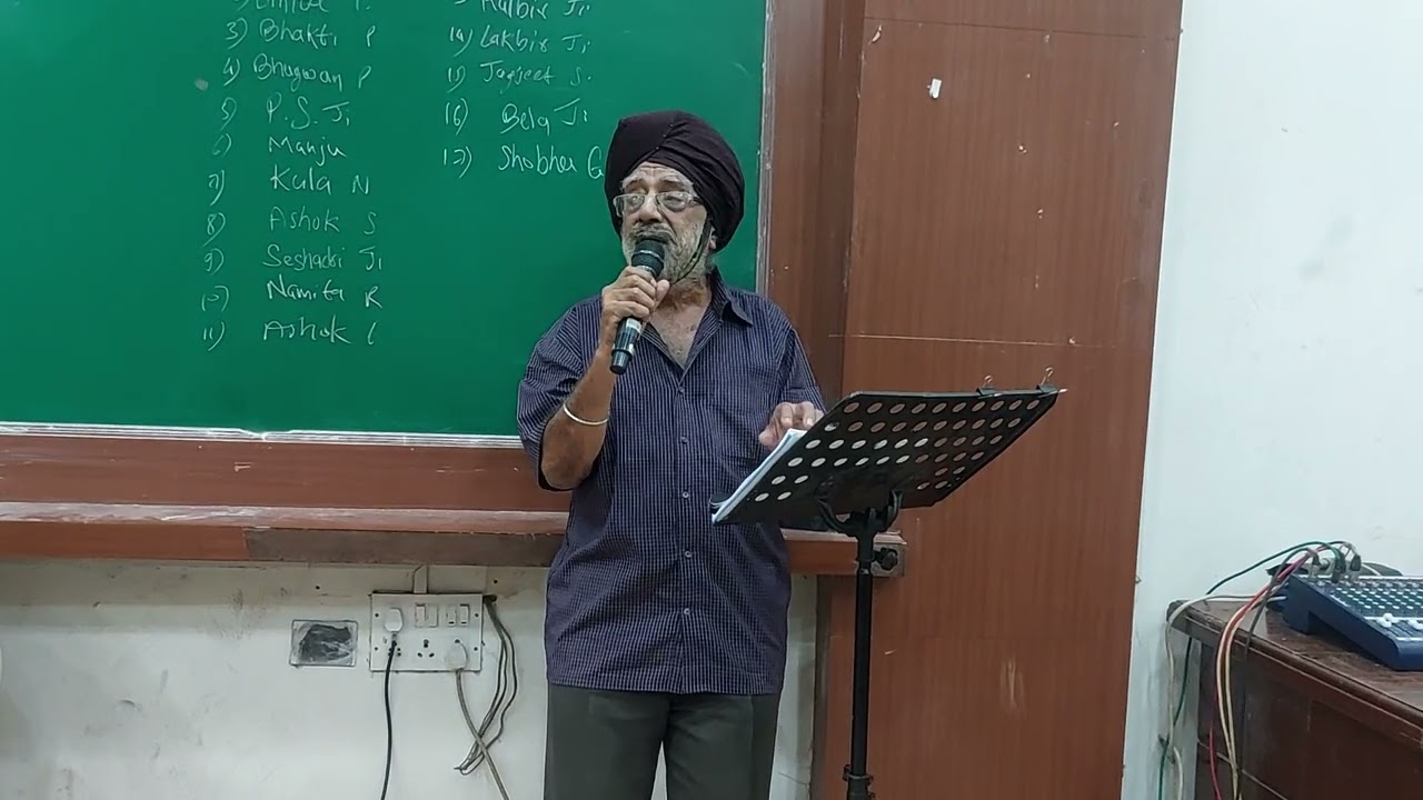 Tasvir banata huin tasv. Originaly sung by Talat Mahmood. Music by Naushad Lyrics by Kumar Barabanki