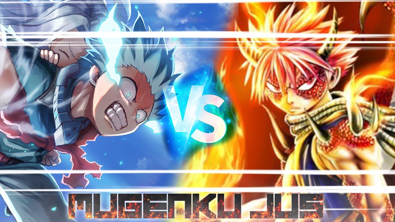 Deku vs Natsu [My Hero Academia vs Fairy Tail] ANIME MUGEN JUS