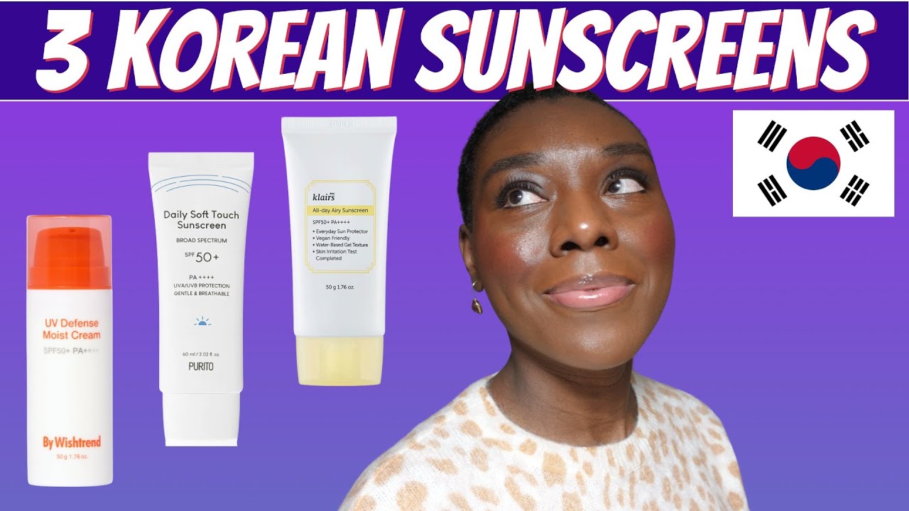Korean moisturizing sunscreens for the winter (Purito , Klairs , By Wishtrend).