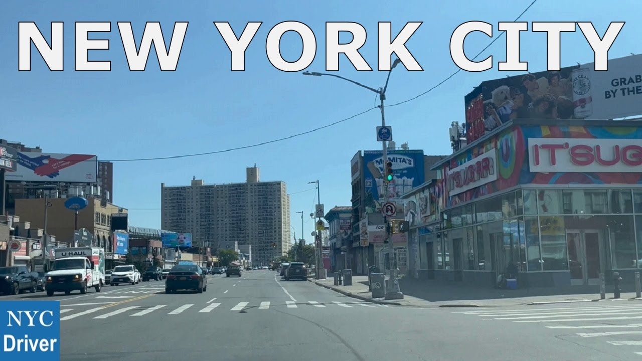 New York City | 4K Driving in Surf Ave & Brighton Beach Ave & Coney Island Ave, Brooklyn, NYС
