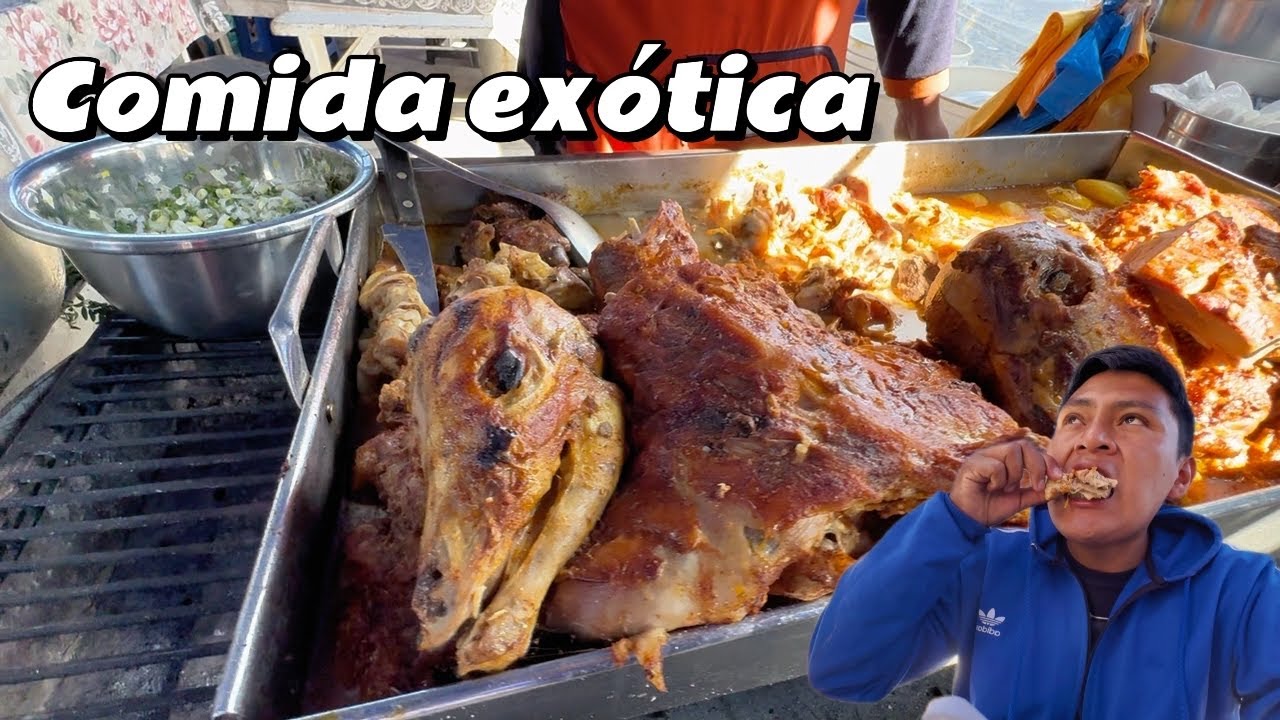 Probando comida EXÓTICAS ECUATORIANA solo la encuentras en los MERCADOS 