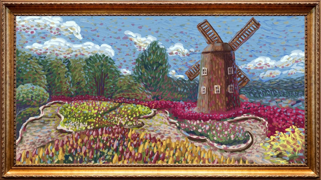 Luxury Art Vintage Oil Painting | Framed Art Aesthetics Screensaver for TV