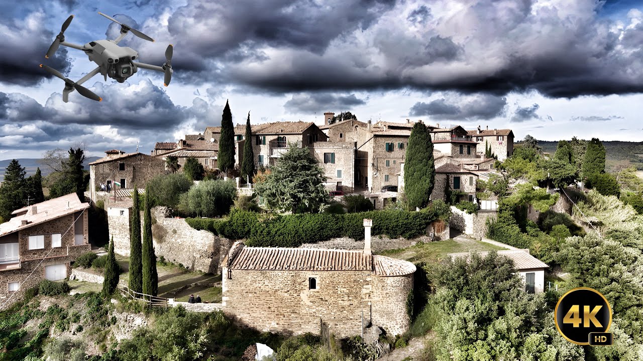 Sant’Angelo in colle#DJI mini 5pro#toscana#borghi 