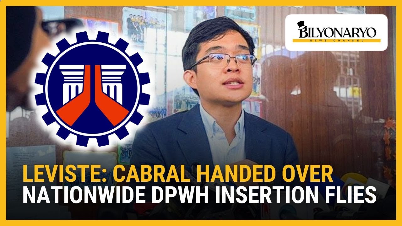 Левисте: Кабрал передал общенациональные файлы DPWH (Департамента общественных работ и автомобиль...