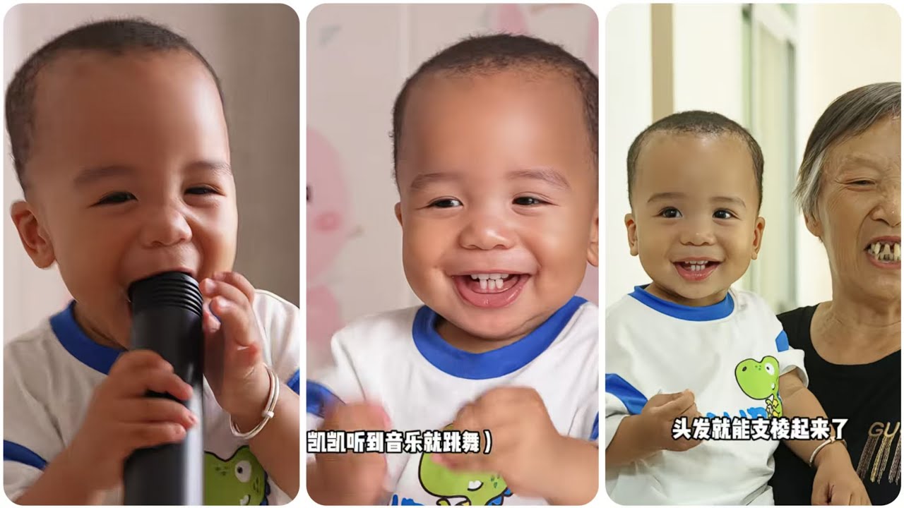 Grandma in Bouncy Dress = Baby's Best Show! Kai Kai's Reaction Priceless