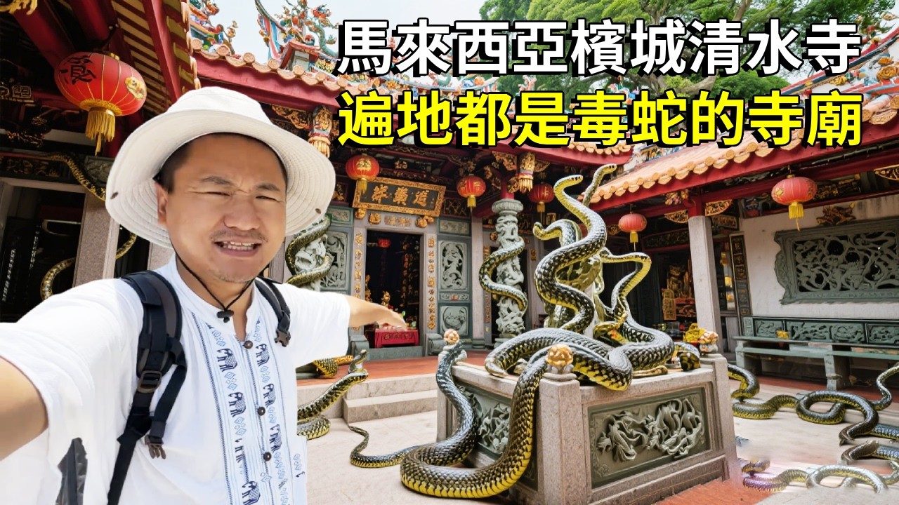 遍地都是毒蛇的寺廟你敢來嗎？馬來西亞檳城清水寺，建成後就被毒蛇盤踞無所不在【大海去旅行】