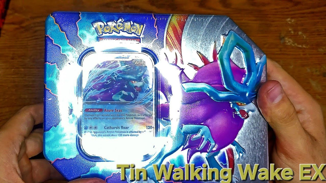 Pidiendo Tajetas Pok&eacute;mon TCG por AMAZON - Paradox Clash Tin (Walking Wake ex)