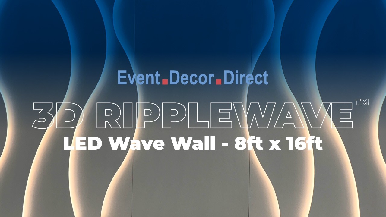 🌊 3D LED Wave Wall | Transform Any Event with Dazzling LED Backdrops | Event Decor Direct
