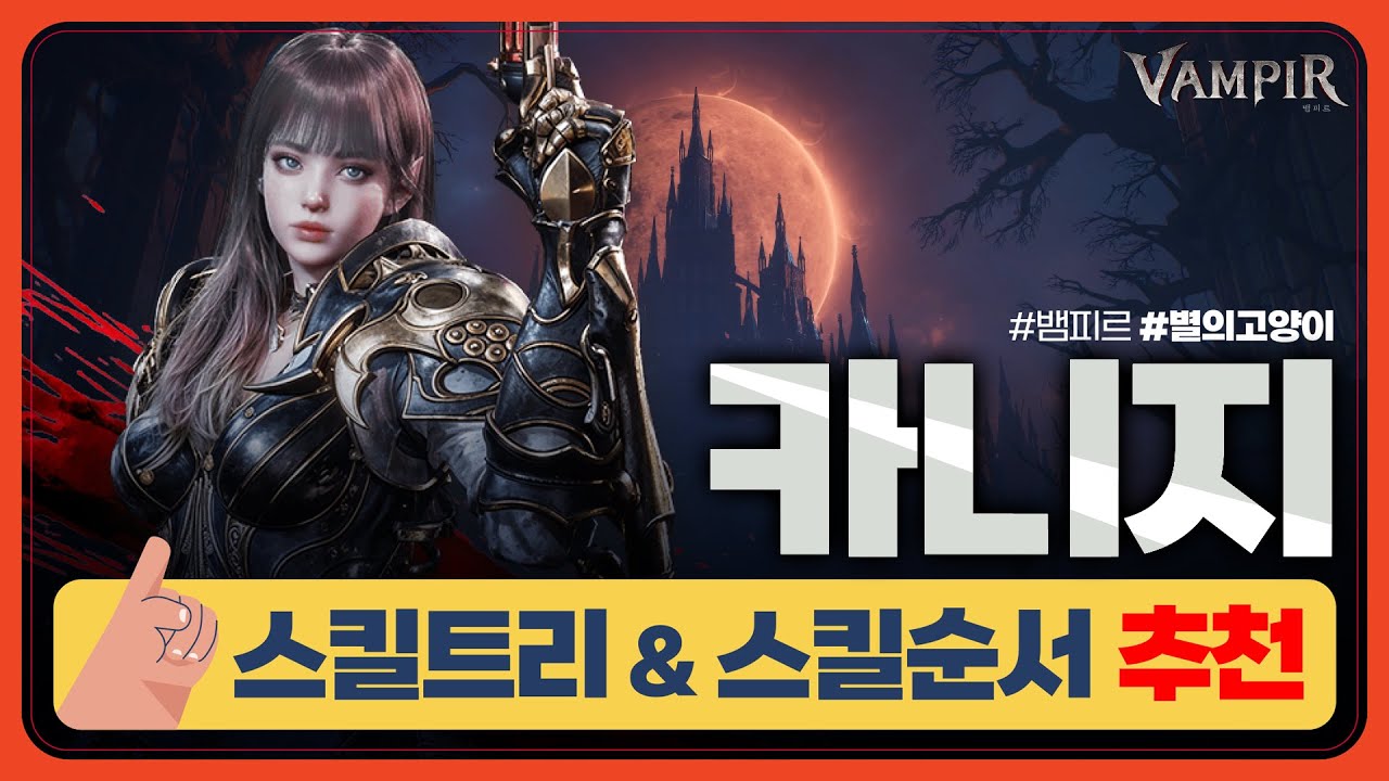 (뱀피르)🔴카니지 스킬 가이드 💠스킬 사용 방법, 스킬 순서 세팅 방법 등 (신규, 초보 꿀팁 공략)