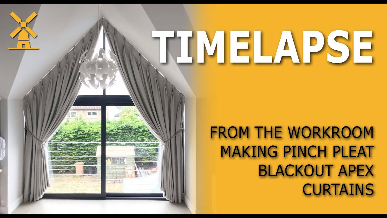 Making Blackout Lined Pinch Pleat Apex Curtains