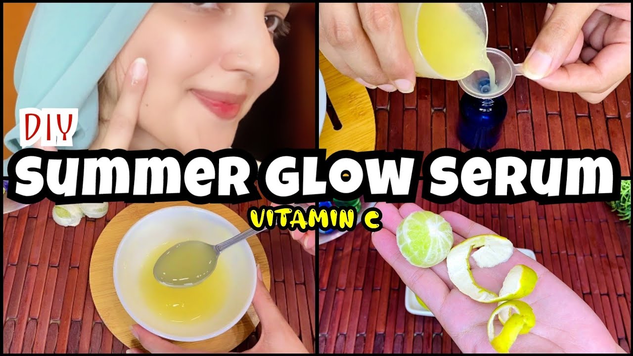 Get Glossy Glowy Flawless Skin - Remove Dark Spots with DIY Vitamin C Serum